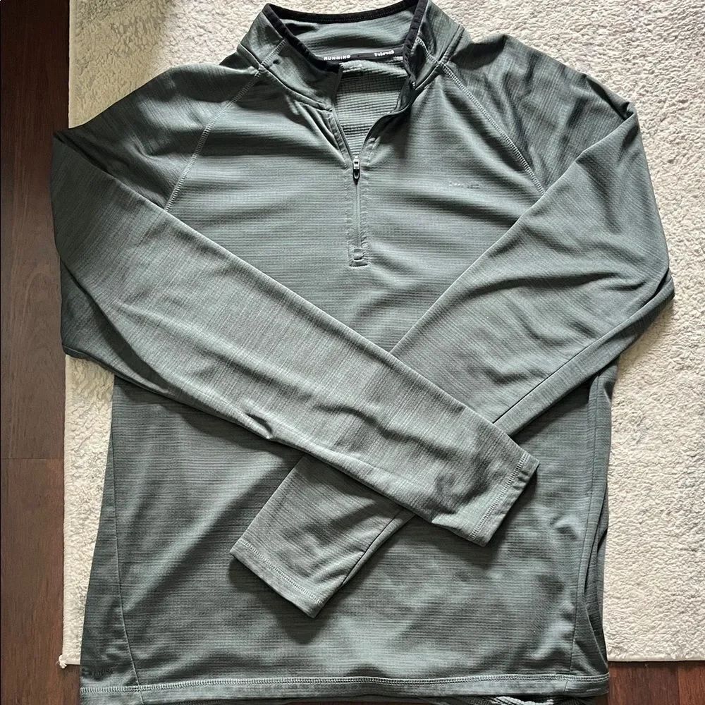 Green Quarter-Zip Pullover